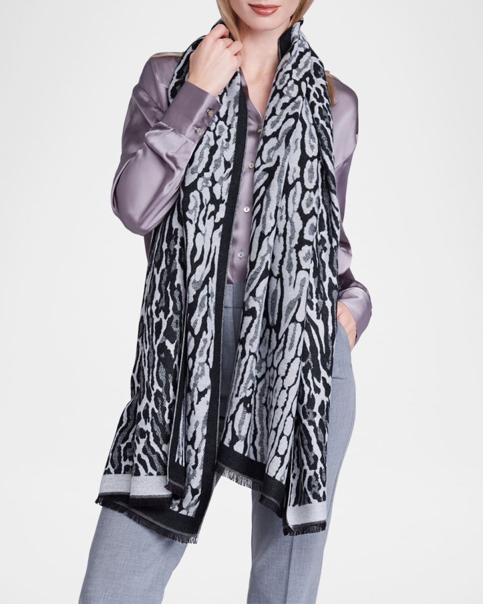 Garcelle Animal-Print Scarf